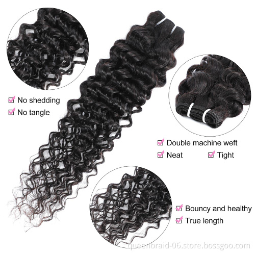 Brazilian Virgin Curly Hair Bundles with Kinky Curly Weave Human Hair Bundles with Free Part Unprocessed Remy Hair Bundles